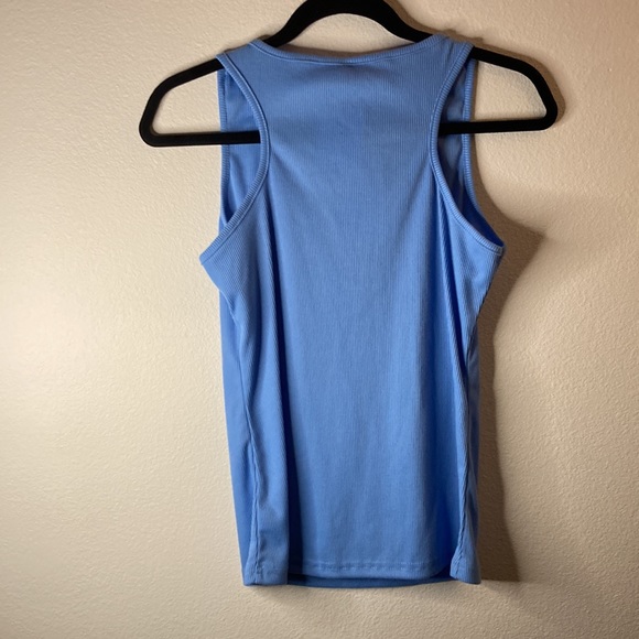 Doublju Blue Tank Top with Buttons - Picture 4 of 7